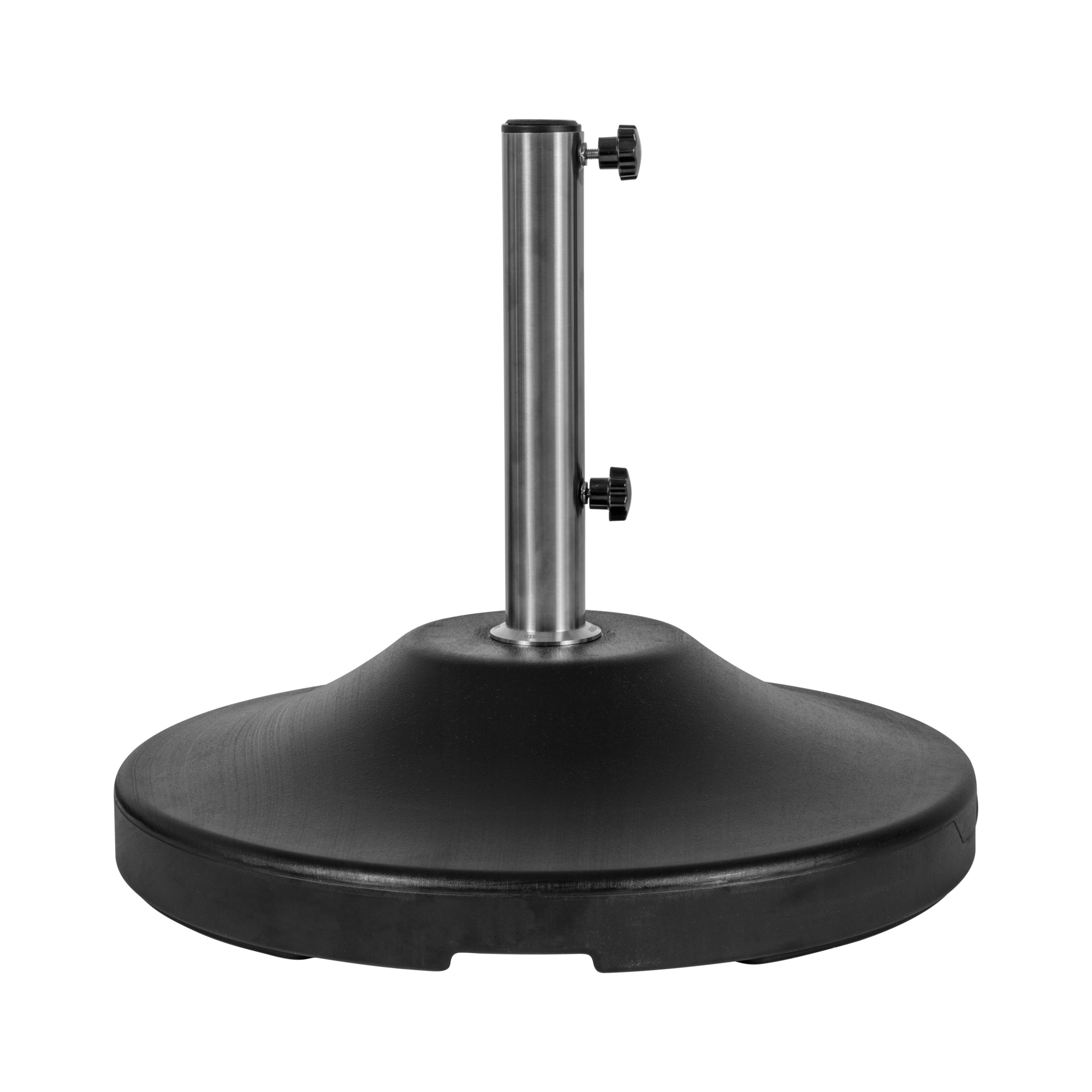 US Weight, Fillabe Free Standing Umbrella Base (Black), Shape Round, Model# FUB120BE